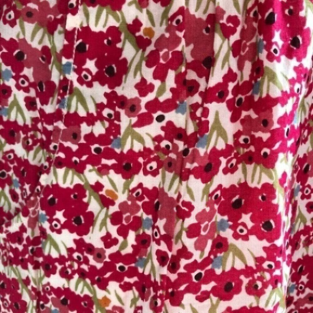 American Eagle Spaghetti Strap Floral Red Summer Dress - Picture 8 of 8